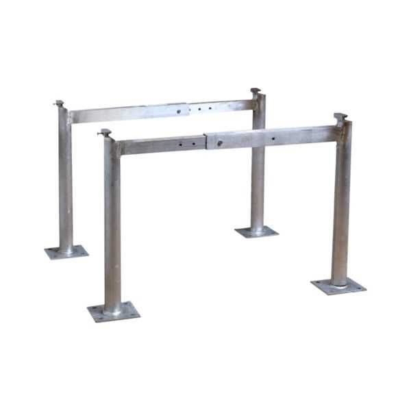 Miami Tech AS14H24 - Aluminum Condensing Unit Stand H/D Leg Assembly, 36' - 42' Spread, 24' Tall