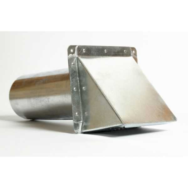 Miami Tech SWCD4 - Galvanized Steel - Side Wall Cap with Damper, 4'